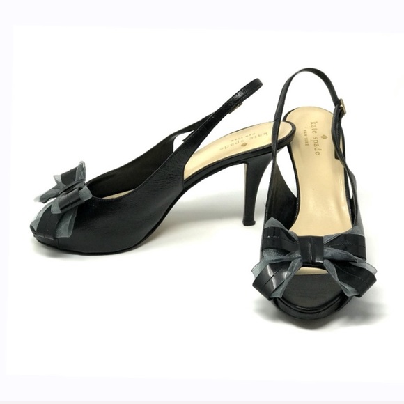 ♠️KATE SPADE ♠️ 🎀Sling-Back Bow Heels🎀 - Picture 4 of 7